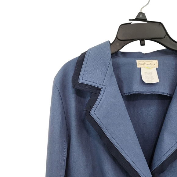 Neesh by DAR Vintage Women's Cotton Stretch Single Button Blazer Jacket - M - Picture 2 of 6